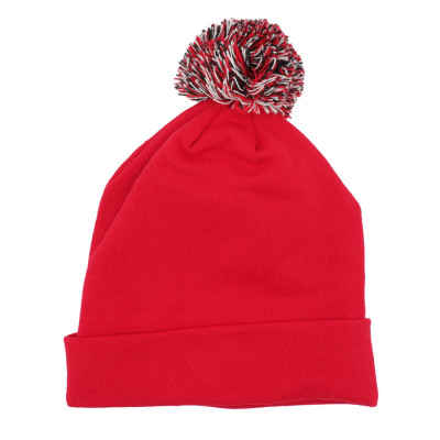 Bonnet rouge avec pompon PQT RCT