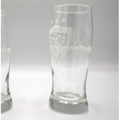 Set of 2 RCT 33cl beer glasses