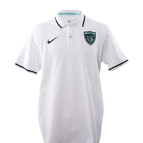 Polo piqué blanc Nike