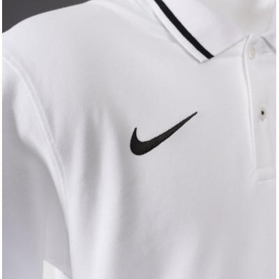 Polo piqué blanc Nike