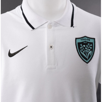 Polo piqué blanc Nike