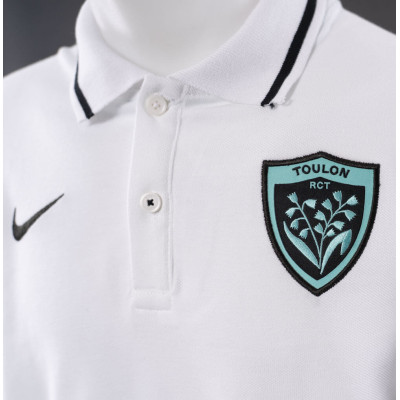 Polo piqué blanc Nike