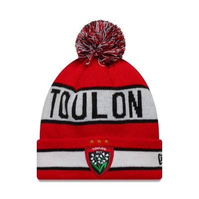 Bonnet à pompon rouge New Era x RCT