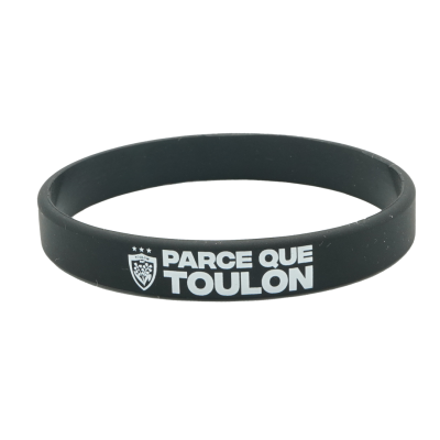 Red and black RCT silicone bracelet