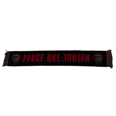 Echarpe supporter noire Parce Que Toulon
