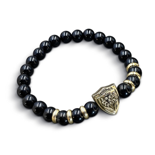 Black & gold shiny bracelet RCT
