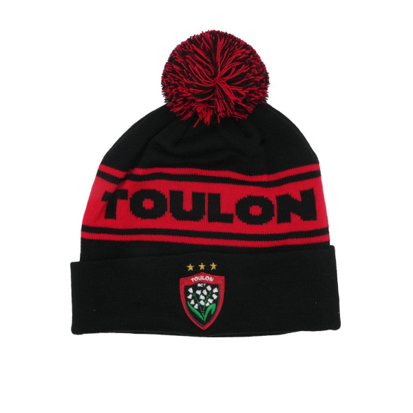 Bonnet noir avec pompon Toulon 25-26