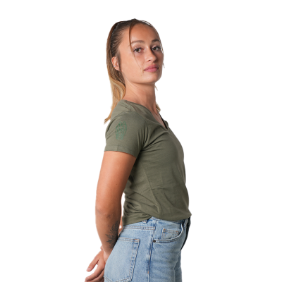 T-shirt olive femme Un brin provencal