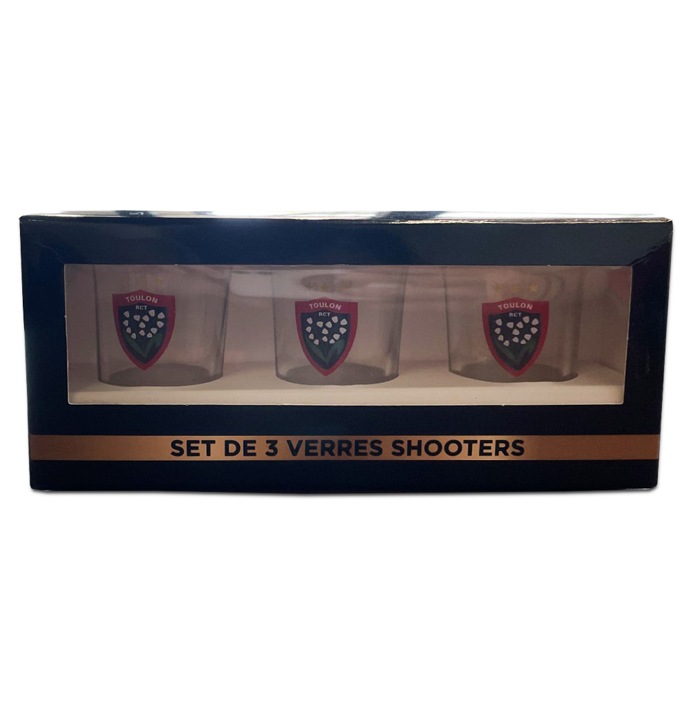 Set of 3 RCT shot glasses
