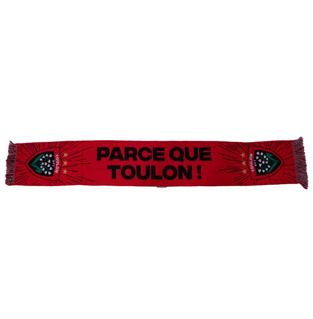RCT Parce Que Toulon red scarf