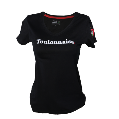 T-shirt noir femme Toulonnaise