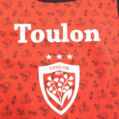 Bavoir rouge Toulon