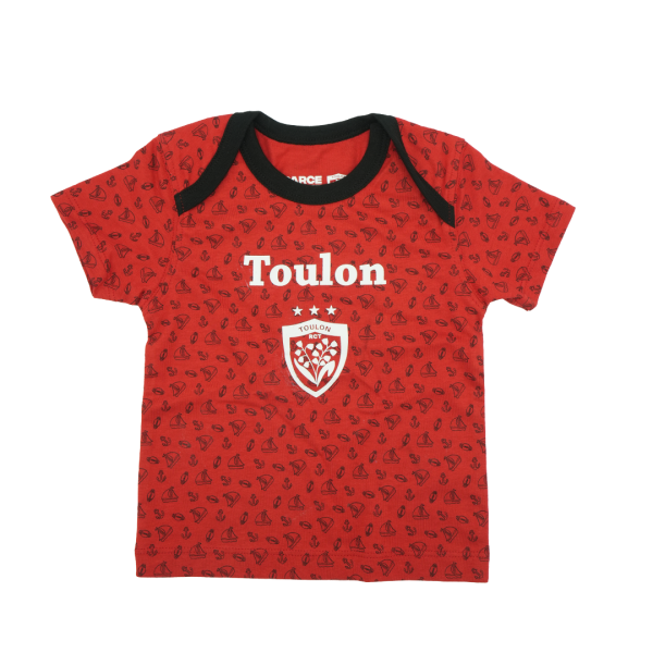 T-shirt rouge bébé Toulon