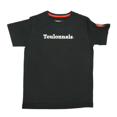 Children's black T-shirt Toulon