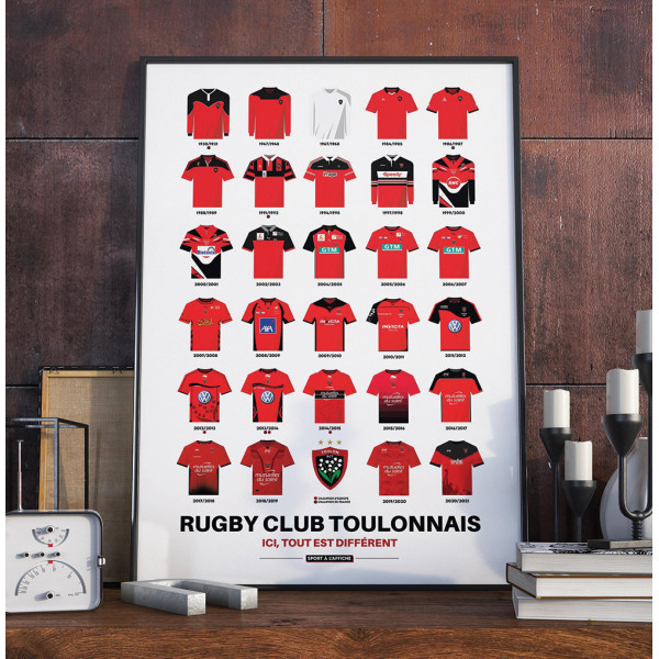 40 x 60cm Historic RCT Shirts x Sport à l'Affiche Poster