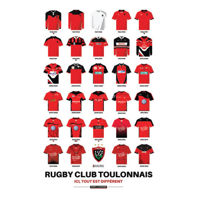 40 x 60cm Historic RCT Shirts x Sport à l'Affiche Poster 40 x 60cm Historic RCT Shirts x Sport à l'Affiche Poster