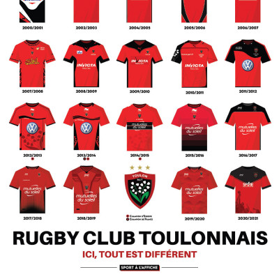 40 x 60cm Historic RCT Shirts x Sport à l'Affiche Poster 40 x 60cm Historic RCT Shirts x Sport à l'Affiche Poster