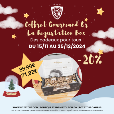 Coffret gourmand Or - La Dégustation Box x RCT