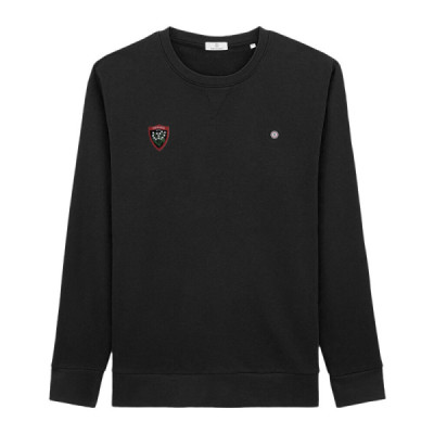 RCT black round-neck sweatshirt Serge Blanco