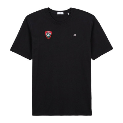 Serge Blanco classic black short-sleeved RCT T-shirt