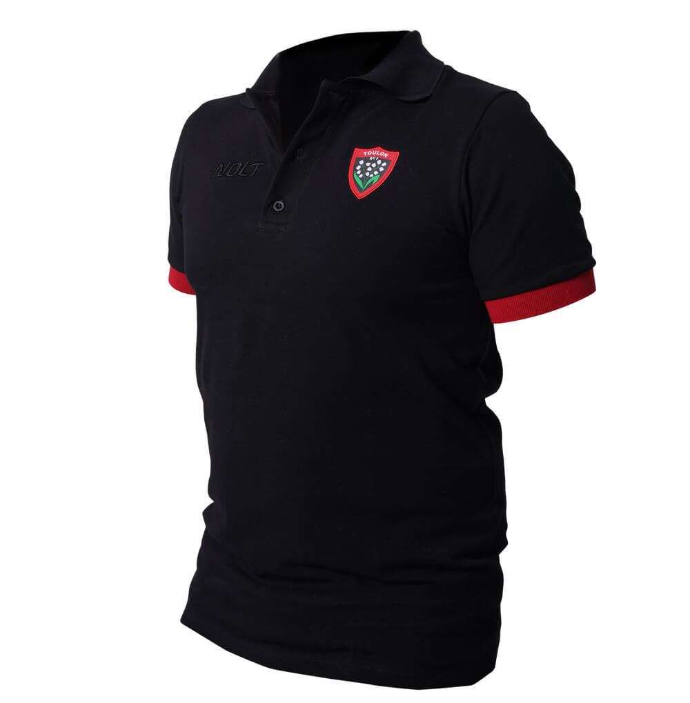 RCT Toulon RC Toulonnais French Professional Rugby Club S/S Polo Shirt Size L
