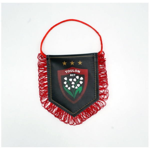 Mini red and black Rugby Club Toulonnais pennant