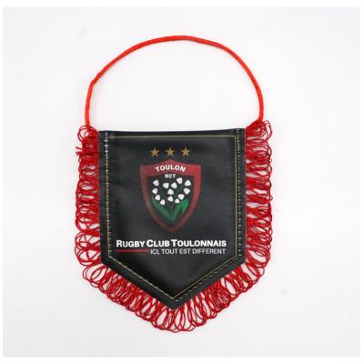 Mini red and black Rugby Club Toulonnais pennant