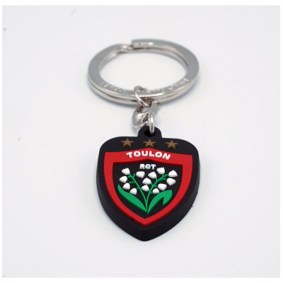 Rubber rct logo key ring