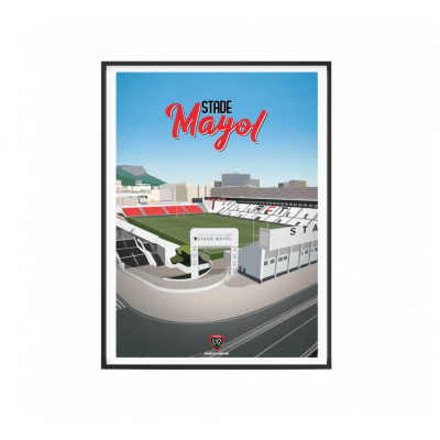 Affiche Stade Mayol RCT 30x40cm Sport à l'Affiche