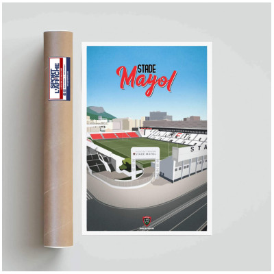 Stade Mayol RCT 30x40cm Poster Sport à l'Affiche